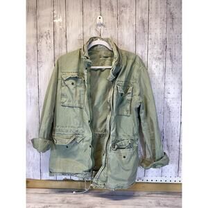 American Eagle Olive Green Military Utility Jacket Small Field Coat